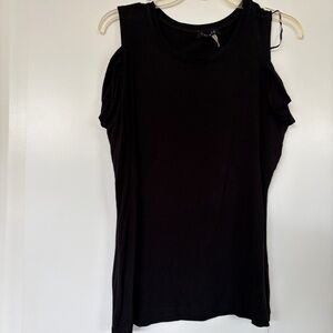 1. State Black Cold-Shoulder Women’s Top Size Large